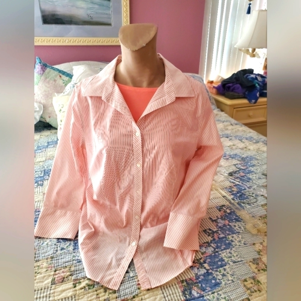 Talbots buttom-up Top&Tee